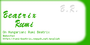 beatrix rumi business card